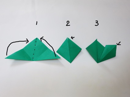 折り紙 お正月飾り 扇の梅の花 折り方 Origami fan with Plum Flower tutorial niceno1