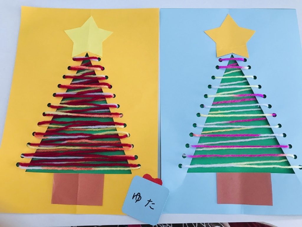 子どもたちのクリスマス制作学校法人鏑木学園 にしはら幼稚園