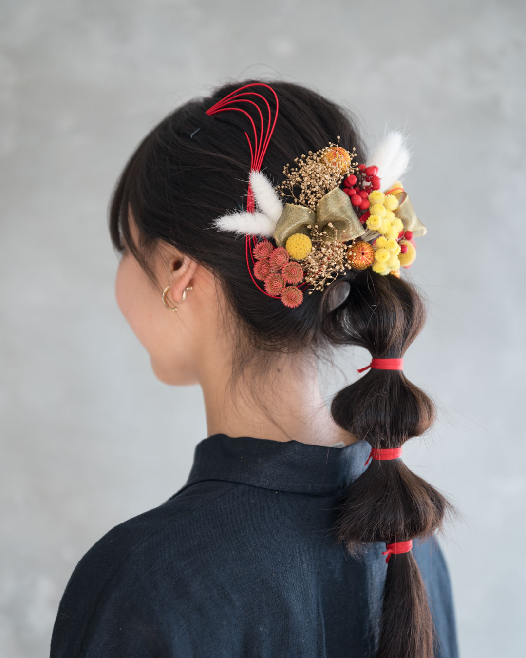 ドライフラワーブーケ＊プレゼントの花束₊⁎⁺˳✧༚ドライフラワー＊長さ35cm＊誕生日＊卒業式＊成人式 ドライフラワー juju flowers 通販18181415Creema クリーマ