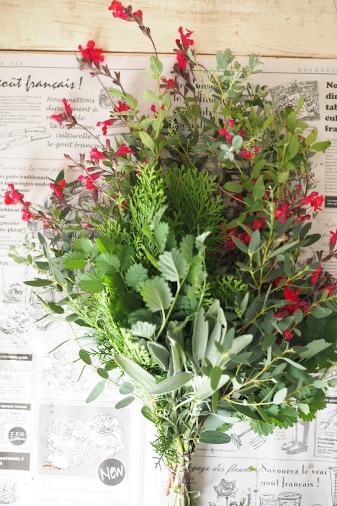 フレッシュコニファーのクリスマス・スワッグ の作り方 - はなどんやマガジン