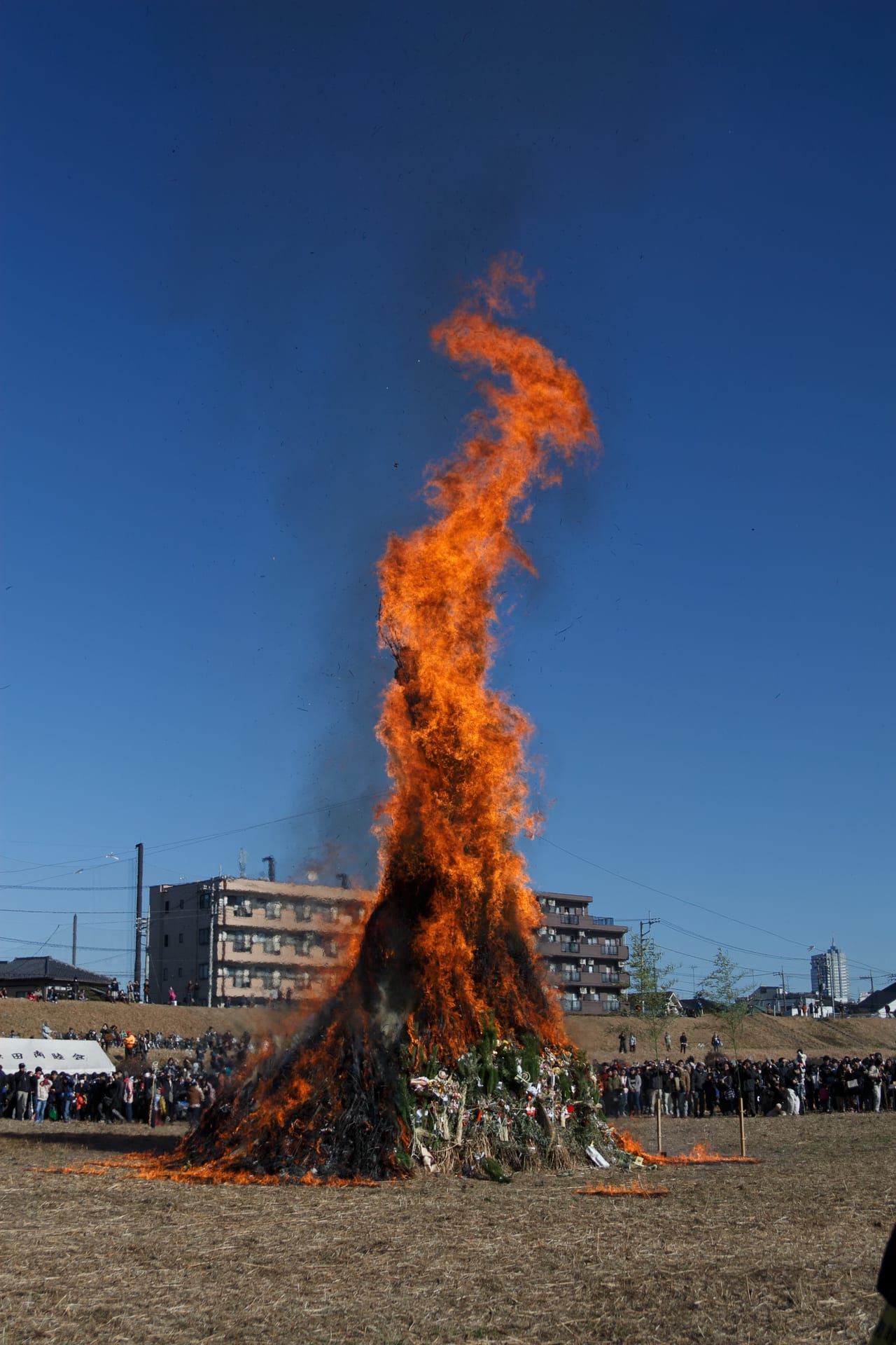お焚き上げ どんと焼き＠栃木県護国神社 : 日々の贈り物 私の宇都宮生活