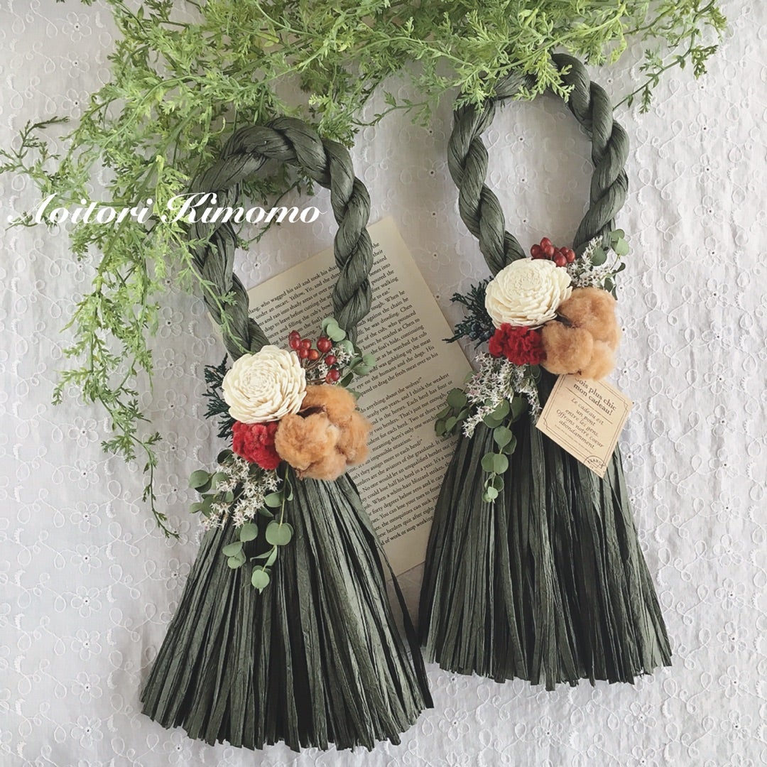 楽天市場 秀〆 しめ縄 リース 材料 土台 藁 縦 33cm ハンドメイド アレンジ 手作り 正月飾り しめ飾り : 正月飾り・しめ縄 お飾り屋さん