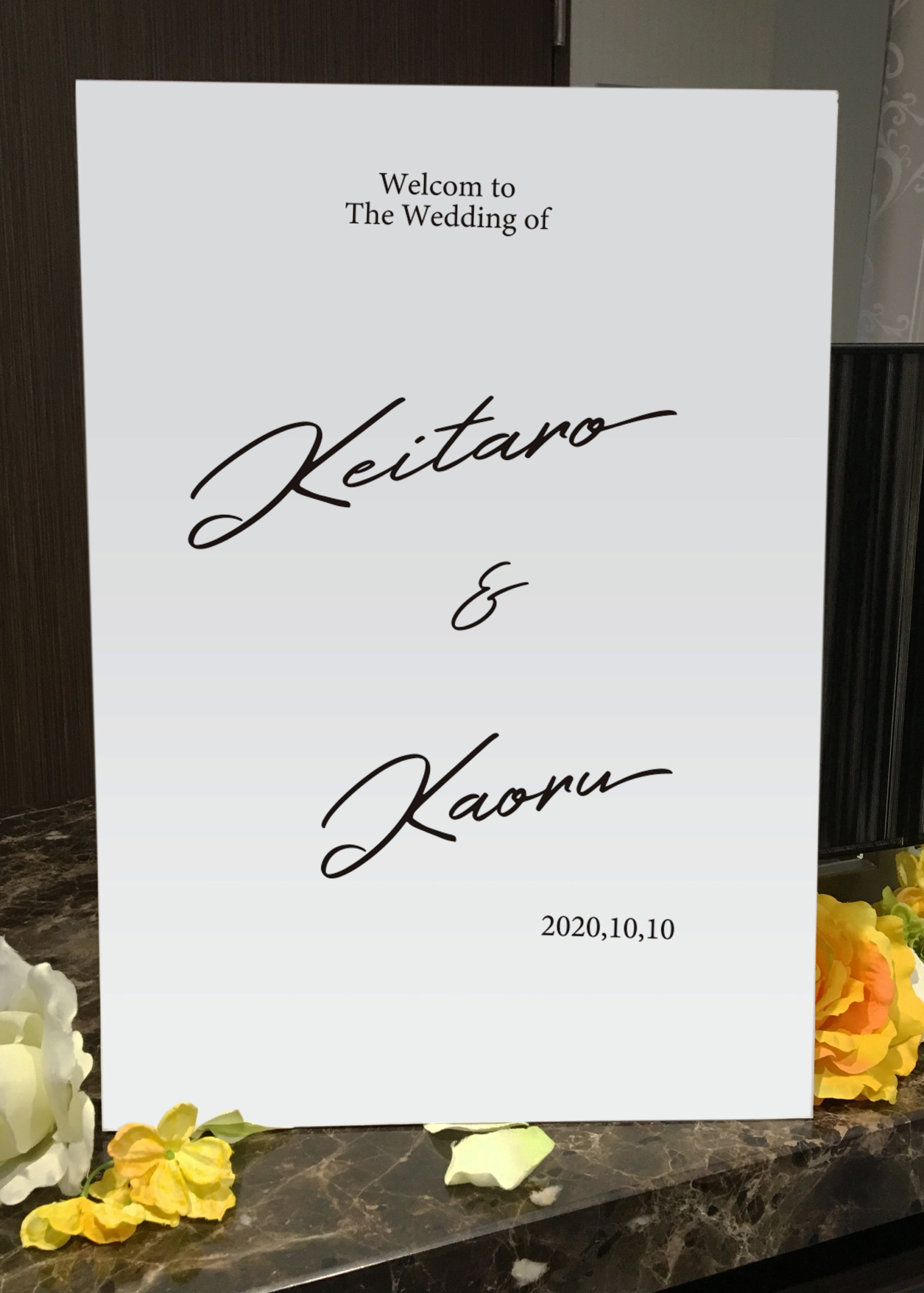 筆文字アート 結婚式 ウェルカムボード 書道家 手書き 感動を与えるプレゼント お祝いBuyee