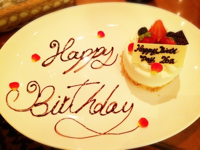 ハッピーバースデーを筆記体とその書き方誕プレ