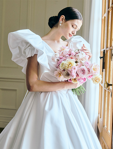 ノワール DEWY Aライン ウェディングドレスレンタル TIG DRESS