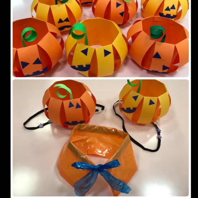 ハロウィンのステンシルお菓子バッグ 製作 保育士・幼稚園教諭のための情報メディア ほいくis ほいくいず