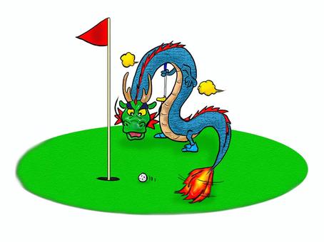 ゴルフ３午年の年賀状フォトフレーム年賀状2026無料午年の年賀状テンプレートと馬のイラスト年賀状 でざいんばんく