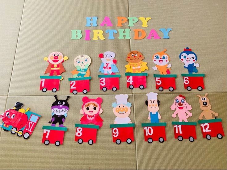 アンパンマンキャラクター 壁面飾り 誕生日