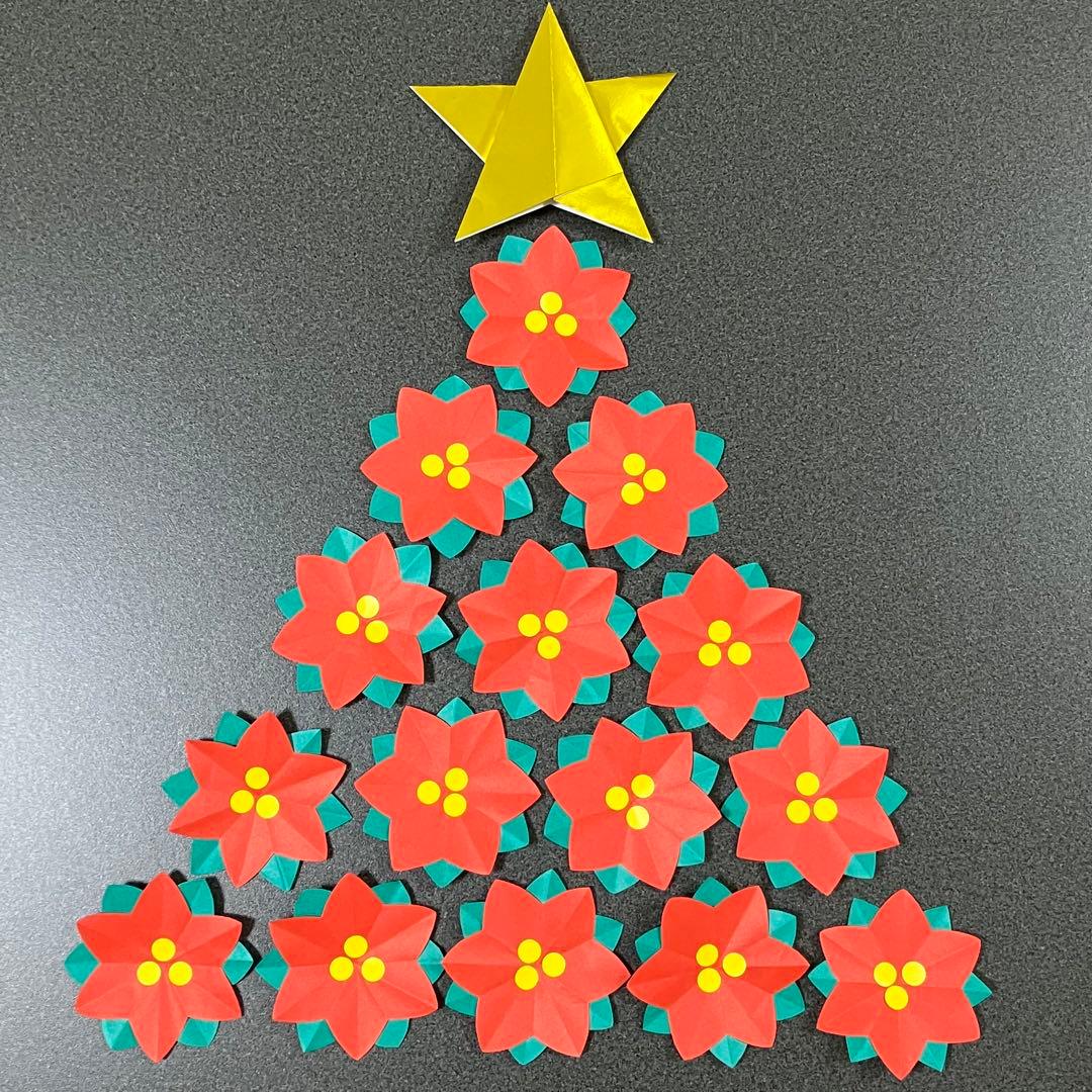 壁 天井 セリア おりがみ クリスマスツリーのインテリア実例 - 2016-12-27 21:16:20RoomClip ルームクリップ