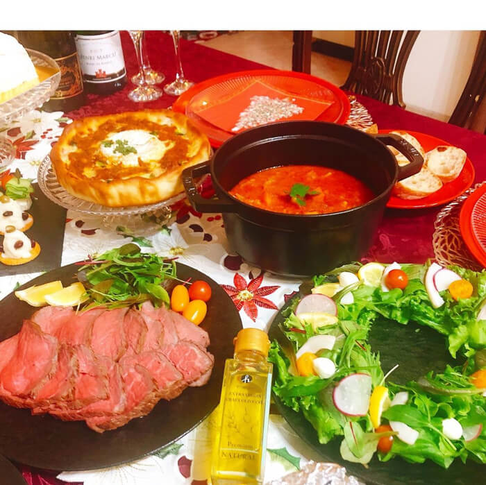 人気シェフが贈る♪4種のお肉で華やかクリスマスディナー 和食シェフごはん