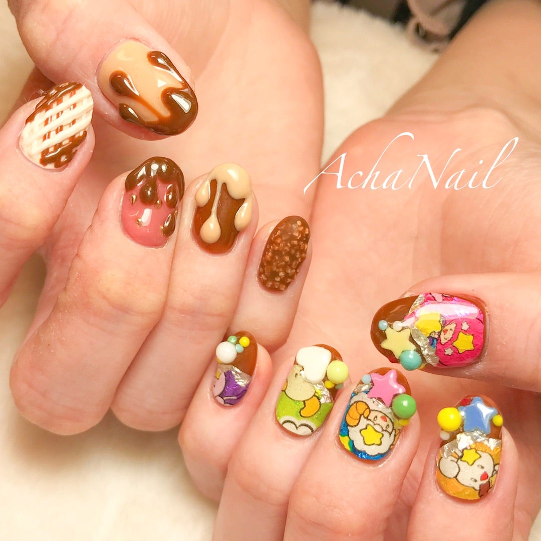 ハロウィンお菓子ネイルのネイルデザインネイルブック