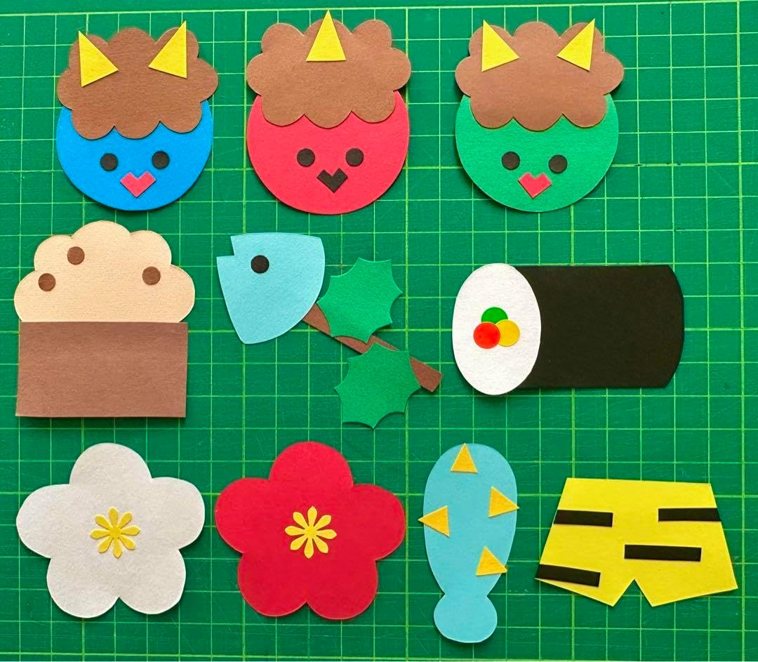 見本 豆まき 2月壁面飾り 壁面 鬼 節分壁面飾り 壁面飾り 壁面飾り工房本店 壁面装飾・パネルシアター・ペープサート・型紙・知育・保育・介護商品の販売☆壁面飾り工房 横80cm 「おには外！福は内！」冬 ２月 節分 豆まき 鬼 幼稚園 保育園 学校 病院 施設 知育