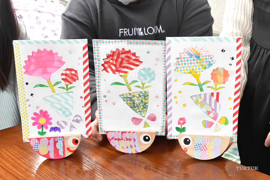 母の日ポップアップカード_02 カード・挨拶状のプリント素材を無料ダウンロード