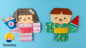 Amazon.co.jp: 壁面飾り はっぴ 夏祭り 折り紙 ８点 アルバム 色紙 7月 8月 : おもちゃ