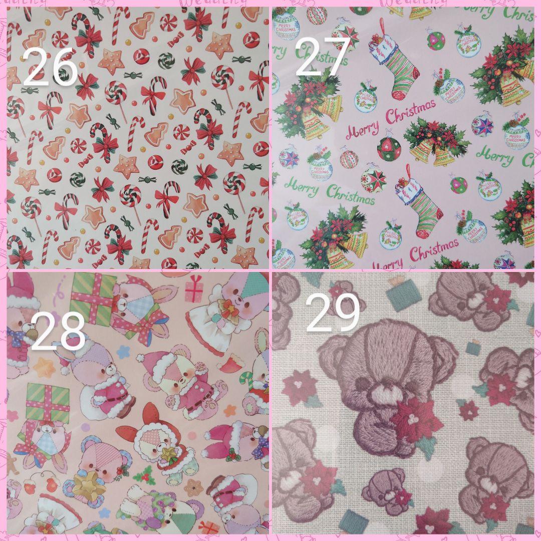 キラキラクリスマス包装紙和てんぷ和てんぷ