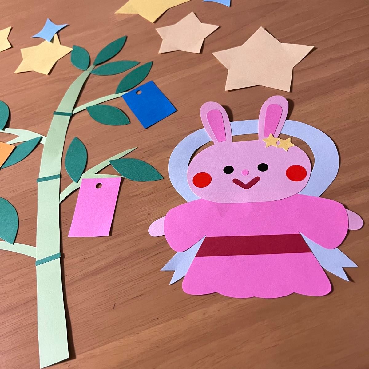 七夕飾り 手作り簡単 笹の葉TikTok