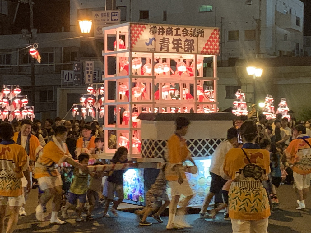 第34回柳井金魚ちょうちん祭りに300機のドローンが登場