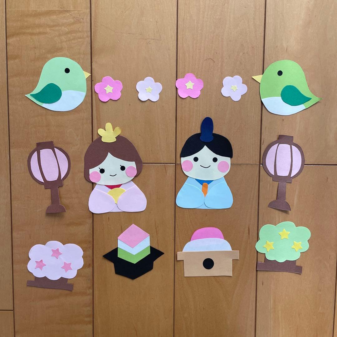 壁面かざり ひなまつりジャブノオウチ