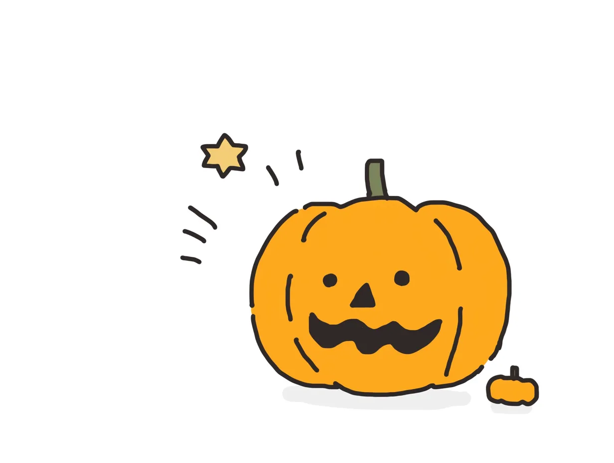 ハロウィン・かぼちゃのイラスト-無料イラスト