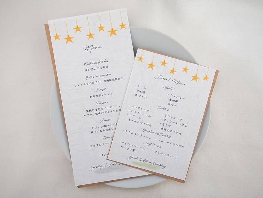 インスタで見つけた結婚式ドリンクメニューのおしゃれデザインmarry マリー