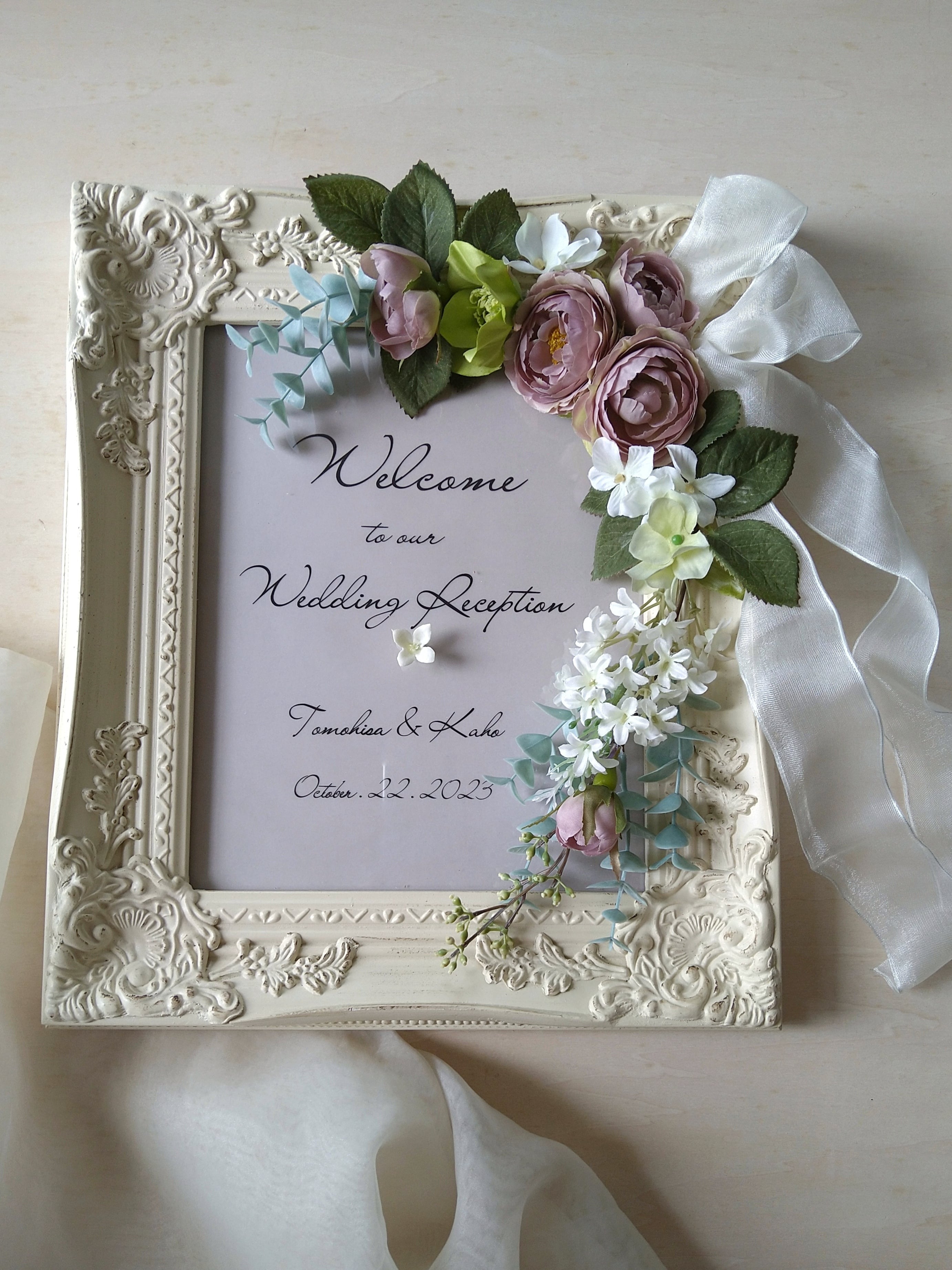 シンプルもアレンジも可愛い！アクリルウェルカムボードデザイン集