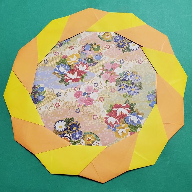 簡単折り紙お正月リースTikTok