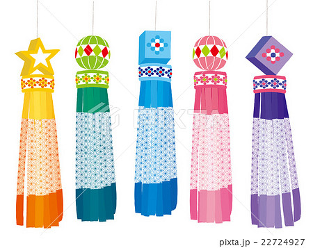 仙台七夕飾り ミニ七夕キット 橙 竹台なし : 七夕の専門店キクチ - 通販 - Yahoo!ショッピング