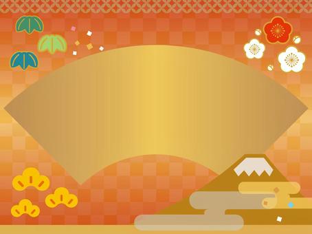 正月の背景素材、緑のポップなフレームのイラスト素材96231960- PIXTA