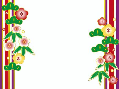 背景・枠・フレームの年賀状素材一覧│年賀状2025 令和7年・巳年・へび 無料素材