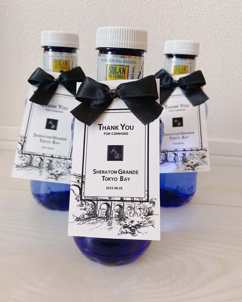 結婚式プチギフト 水 Thankyou 24本セット