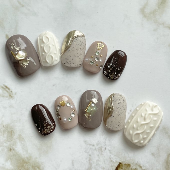 クリスマスネイルチップ ネイルチップ・付け爪