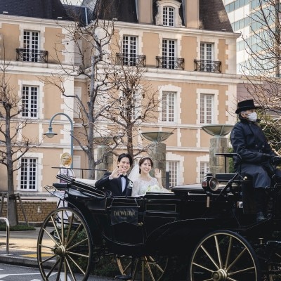 結婚式 ホテル恵比寿 ウェスティン東京ウェスティンホテル馬車 黒い馬豪華結婚式 琥瞞薙 怒羅絵紋TikTok