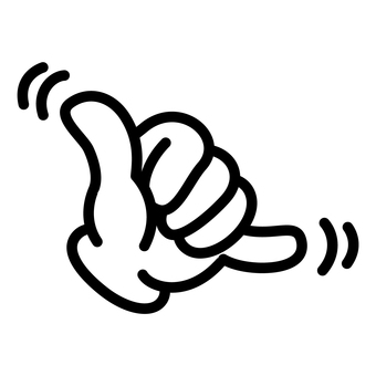 防水 SHAKA ハワイアン ステッカー アロハ ハンドサイン 手 サーフ 海 - メルカリ