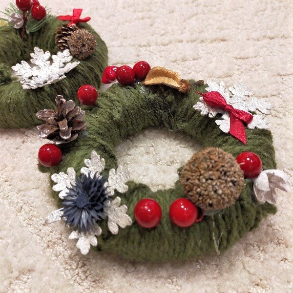 材料費800円☆全てダイソーの100均材料でクリスマスリース作りました☆ DIY How to make Christmas wreath
