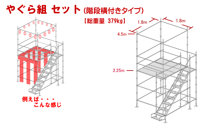 夏の盆踊り！ 櫓 やぐら 施工埼玉県の仮設足場工事の専門会社 - アートビルダー株式会社埼玉県の仮設足場工事の専門会社 – アートビルダー株式会社