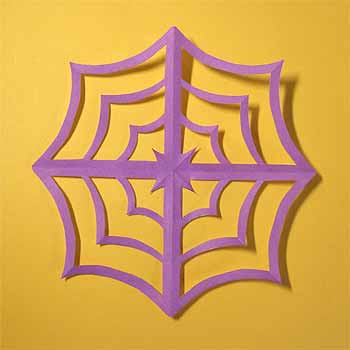 蜘蛛の巣 切り絵 作り方TikTok