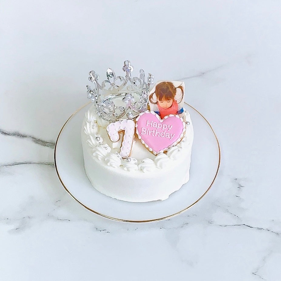 ティアラ付き セミオーダー写真ケーキ 4号12cm 2〜3名様向けティアラ写真プリントケーキ誕生日記念日推し活バースデーギフト :Rstyleストア - 通販 - Yahoo!ショッピング
