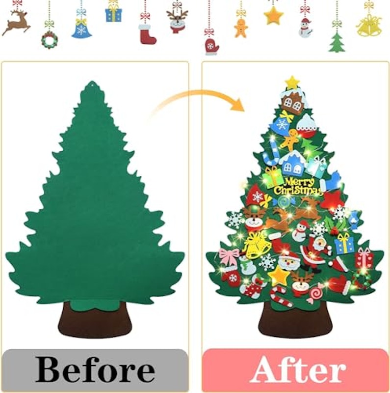 クリスマスツリー オーナメント フェルト製 手作り - メルカリ