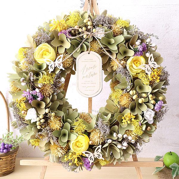 ドライフラワー リース 玄関 おしゃれ 夏 プレゼント 誕生日 お祝い 結婚祝い 開店祝い ギフト お中元花冠 Coquelicot Azur: Coppe Craft Workshop - 通販 - Yahoo!ショッピング