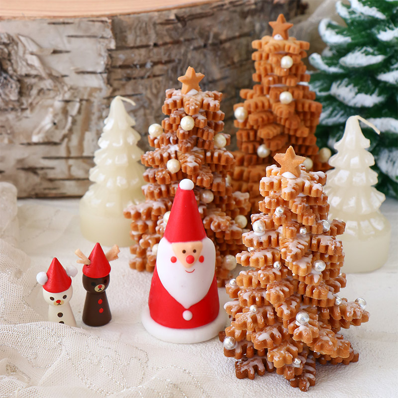 簡単クッキーで作るクリスマスツリーとヘクセンハウス