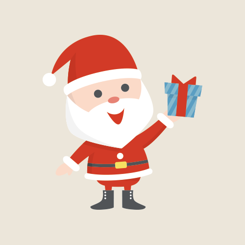 クリスマス・サンタクロース-無料イラスト フリー素材