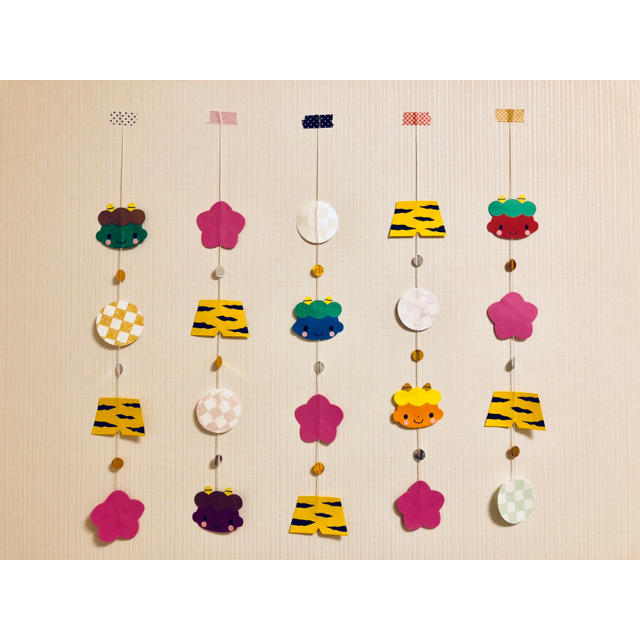 保育壁面飾り インテリア◎節分ガーランド◎幼稚園、保育園、老人ホームなどフリマアプリ ラクマ