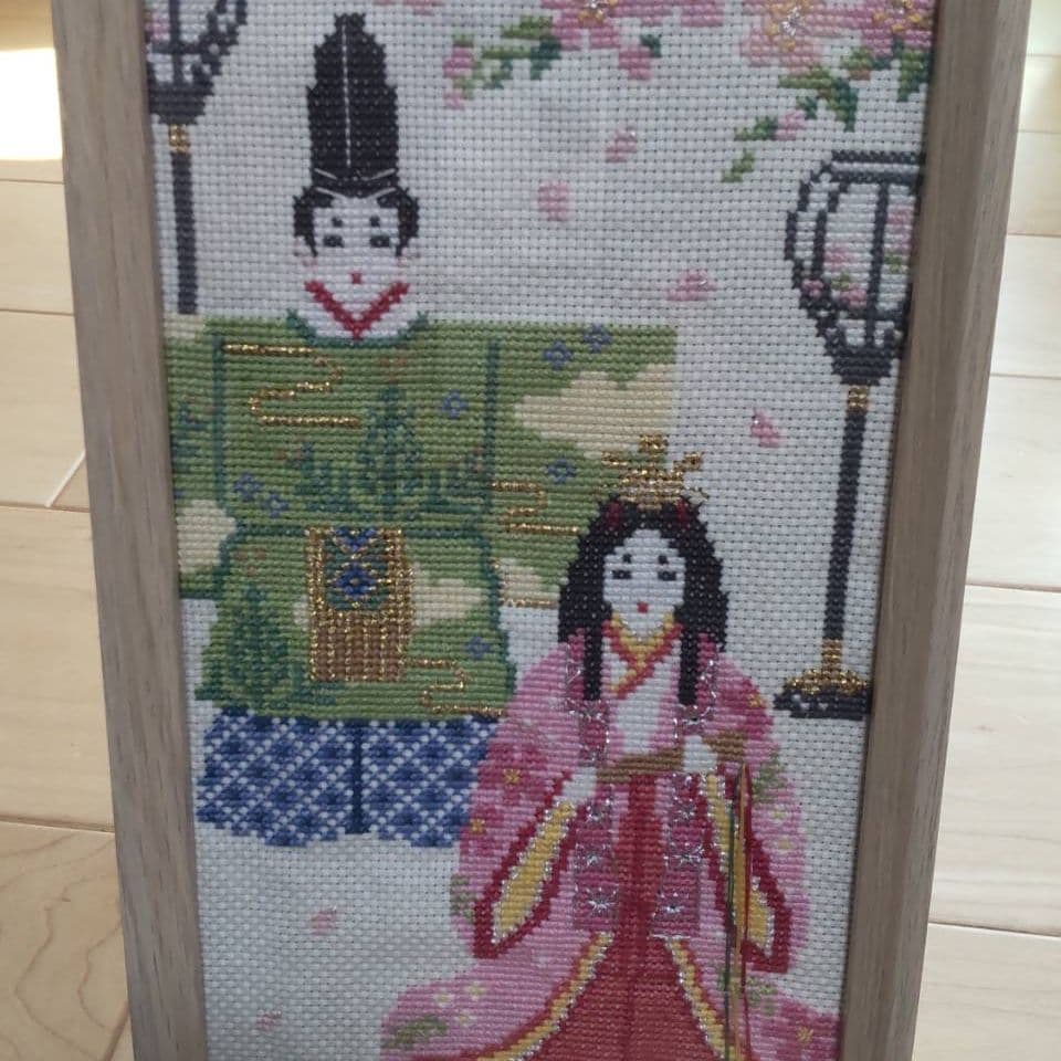 オリムパス おひな様ひな祭り クロスステッチ 刺繍 刺しゅう キット ひなまつり 額Ｗ-38付き 楽天市場 オリムパスおひなさま ひな祭りクロスステッチ刺繍 刺しゅう キットなかよし雛額Ｗ-38つき : クラフトショップ ポピ