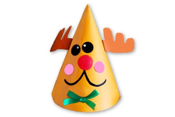 クリスマス製作：帽子にもなるクリスマスツリ