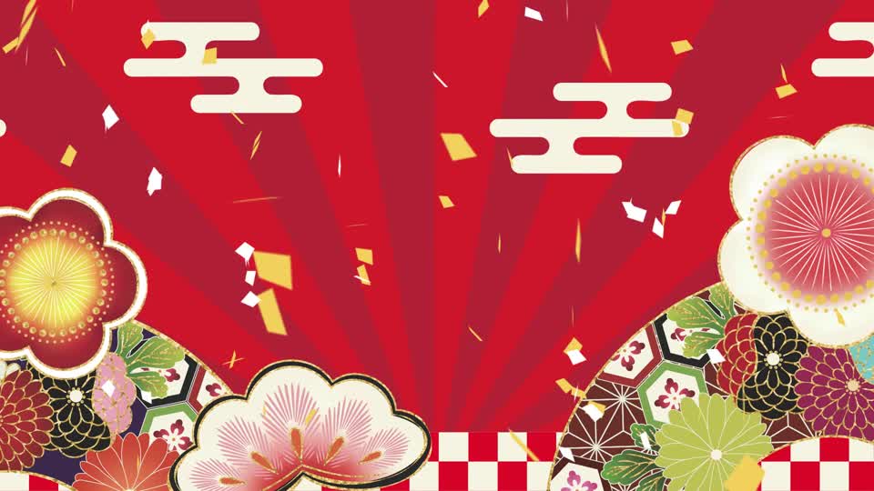 年賀状画像 正月あけおめ年賀状画像スタンプ『A HAPPY NEW YEAR』その1のフリー画像おしゃれ・かわいい無料写真素材：GIRLY DROP