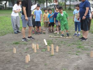 夏の終わりに、子供会で流しそうめん 自治会夏祭り大阪府議会議員 岩本ゆうすけ