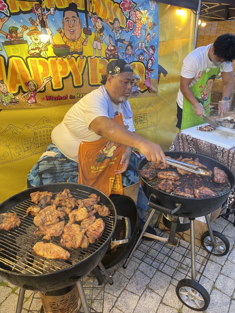 元小錦さん「技あれば勝てる」 相撲教室で子どもたち指導 BBQやウクレレも 伊江村 沖縄 - 琉球新報デジタル