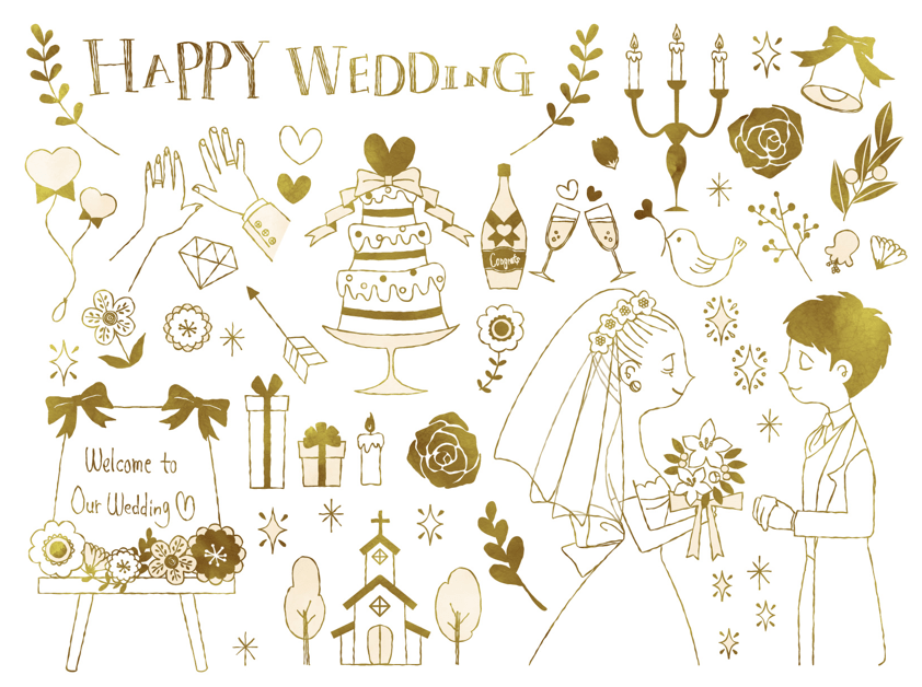 結婚式のウェルカムボード用の手書き文字のイラスト素材105068183- PIXTA