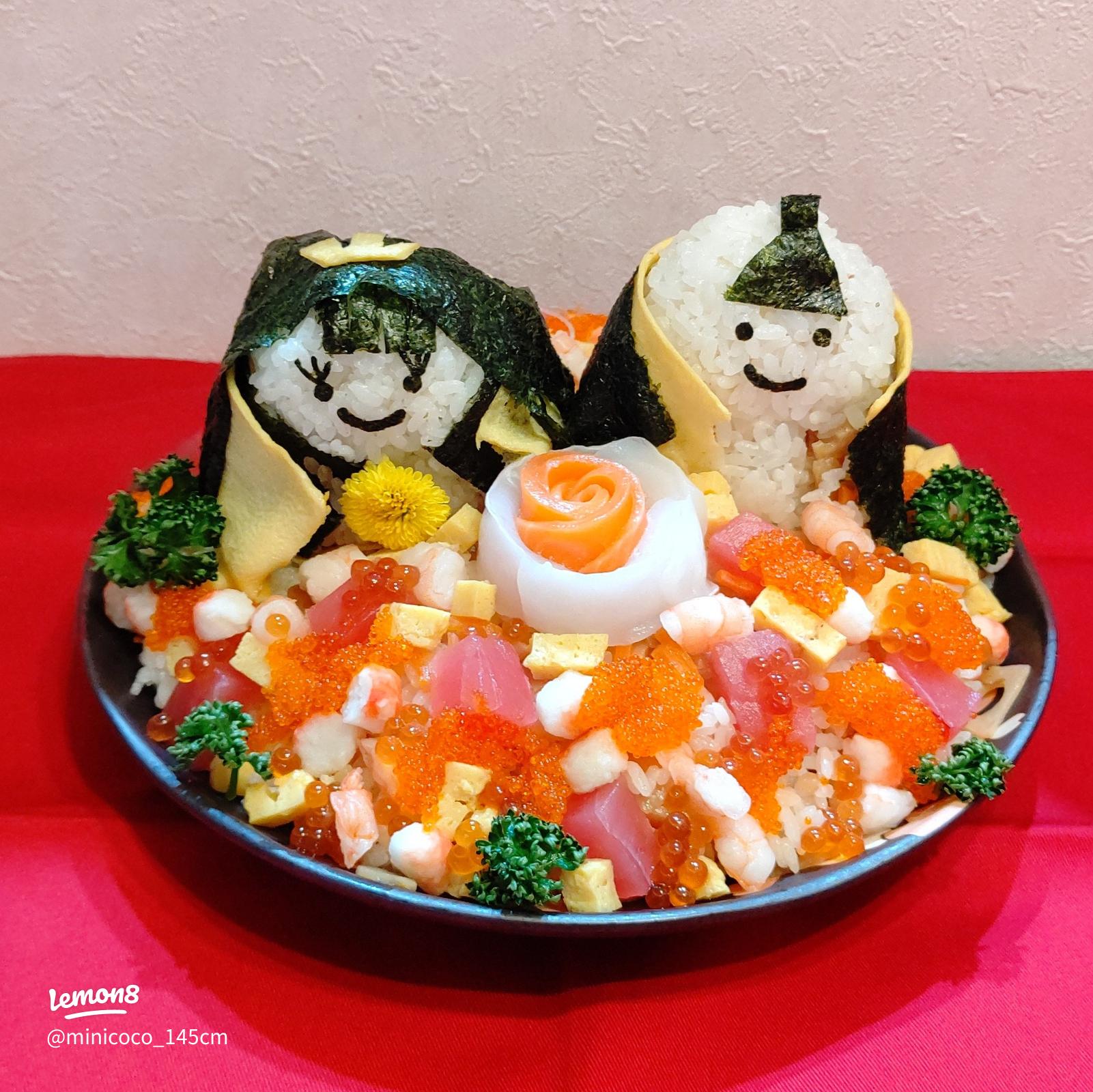 節約！身近な食材で作れる！ かわいいひな祭り手まり寿司 ひな祭り 手まり寿司
