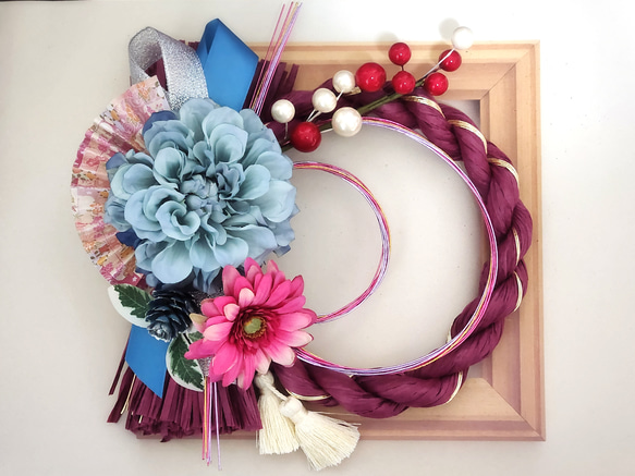 おうちで作ろう！ 手作りキット クリスマスから飾れるお正月飾り しめ縄 しめ飾り XmasリースRfleur